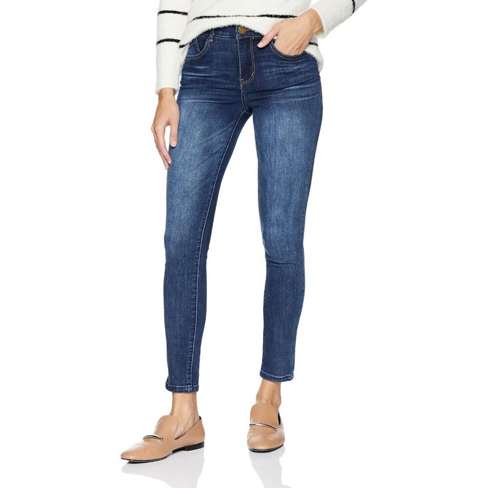 Women's Ab Solution High Rise Ankle Skinny Jeans Blue Size 12
